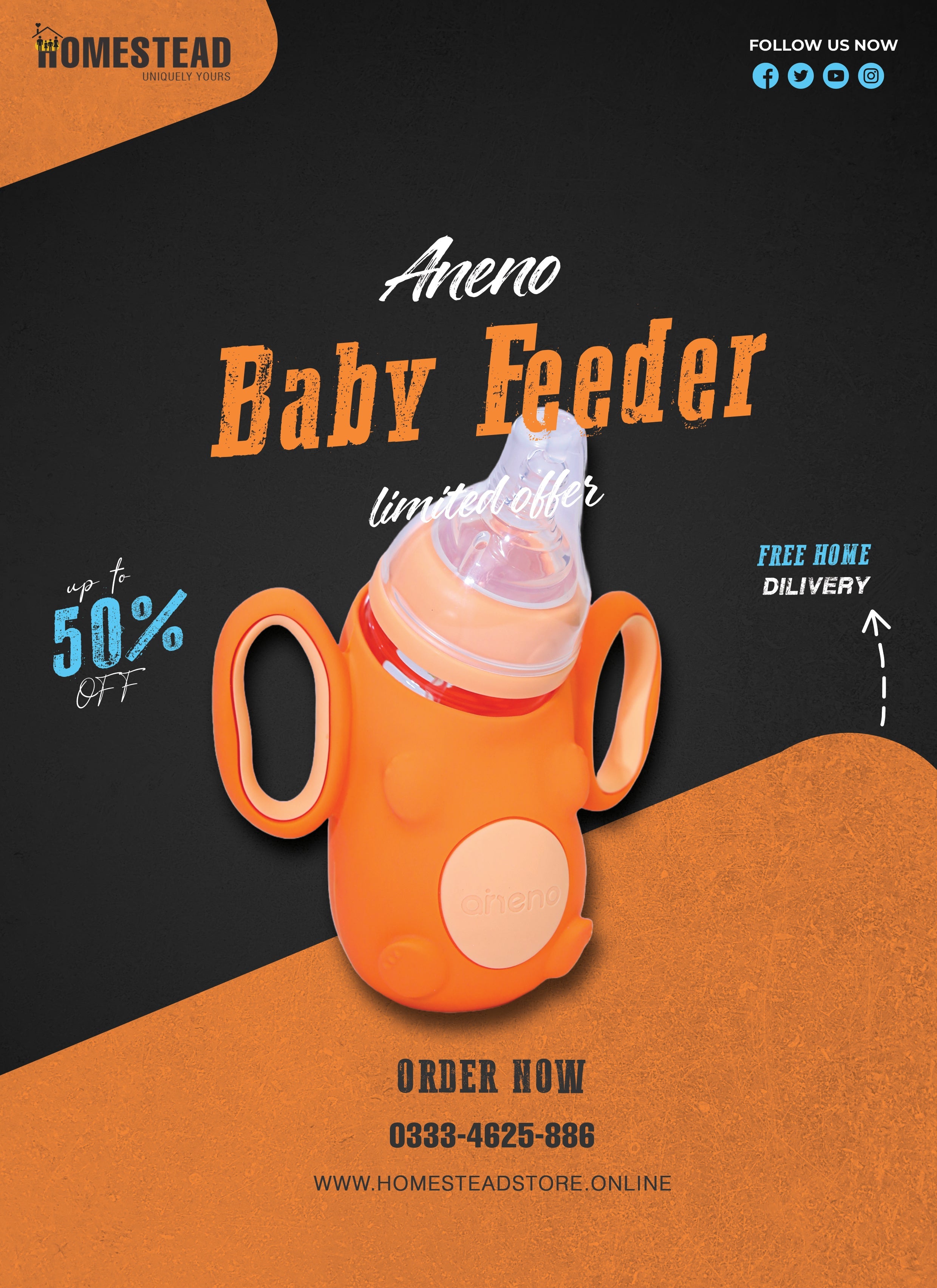 Aneno Baby Glass Feeder
