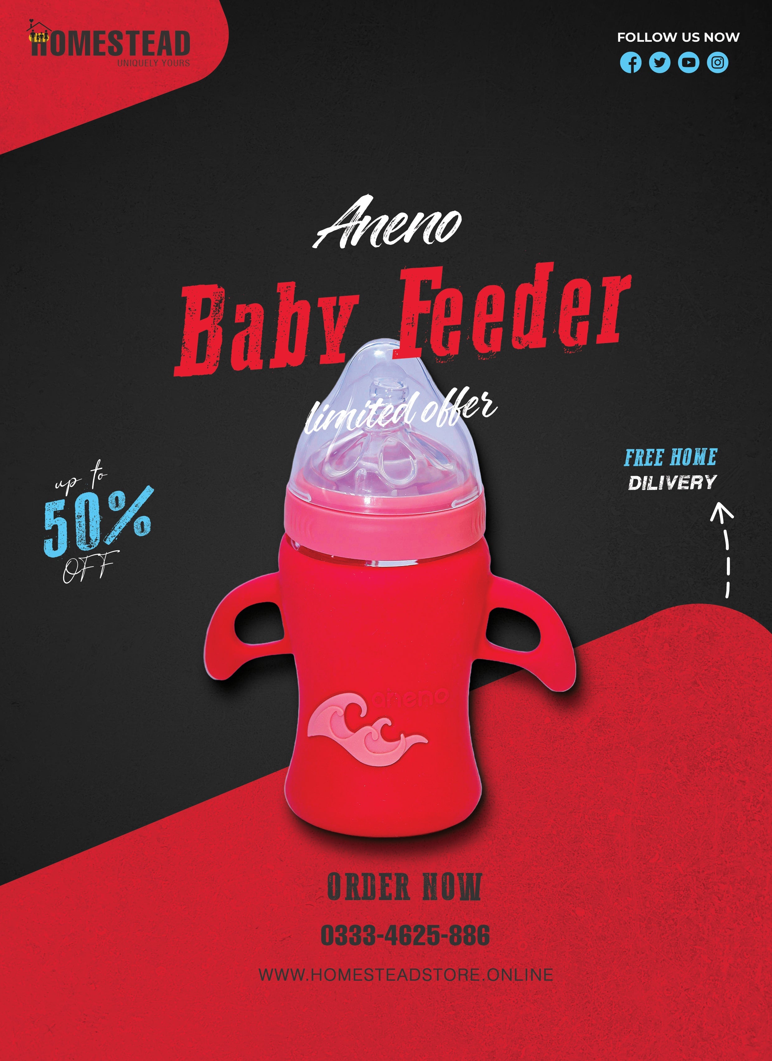 Aneno Baby Glass Feeder