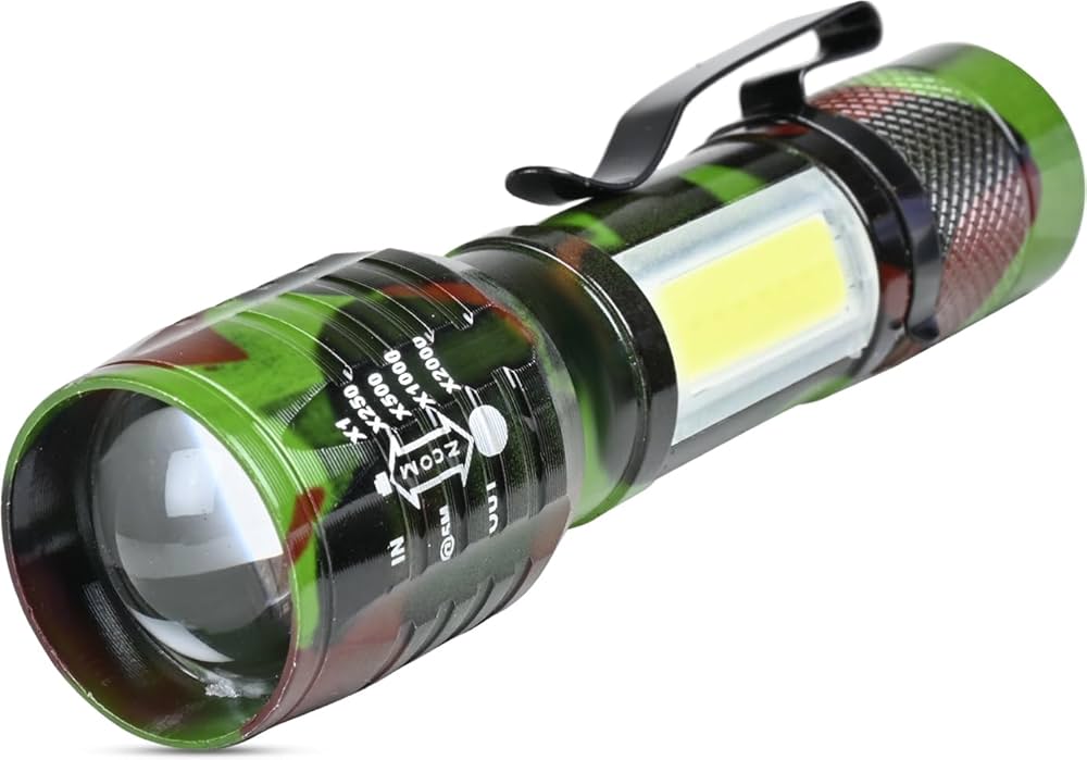 Army Aluminum COB  Tactical Torch Waterproof LED Torch